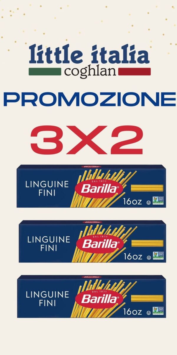 3X2 PASTA LARGA BARILLA LINGUINE X 500 GR