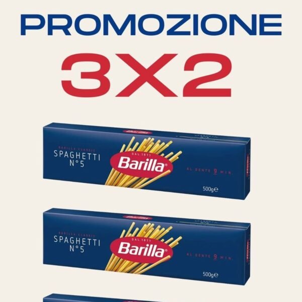 3X2 PASTA LARGA BARILLA SPAGUETTI X 500 GR