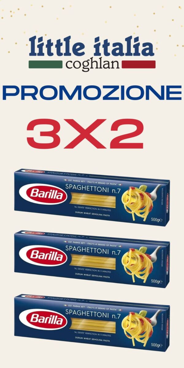 3X2 PASTA LARGA BARILLA SPAGUETTONI 500 GR