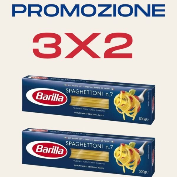 3X2 PASTA LARGA BARILLA SPAGUETTONI 500 GR