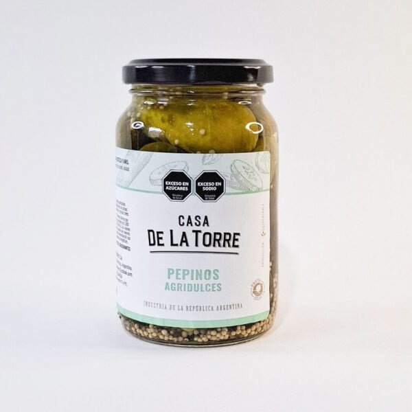 PEPINOS AGRIDULCES ENTEROS 300 GR CASA DE LA TORRE