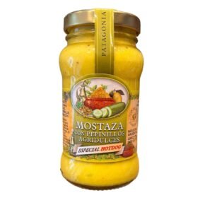 MOSTAZA CON PEPINILLOS AGRIDULCE GRANJAS PATAGONICAS 180 GR