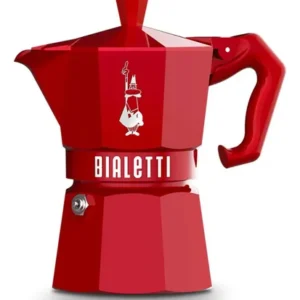 CAFETERA BIALETTI MOKA EXCLUSIVE RED ITALIANA 6 TAZAS