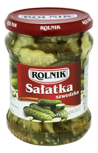 PEPINOS DULCES EN RODAJAS 500 ML ROLNIK