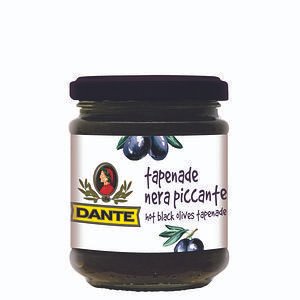 TAPENADE HOT OLIVAS NEGRAS 180 GR DANTE