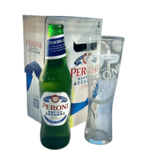 PACK DE 4 PORRONES PERONI 330 + VASO PERONI