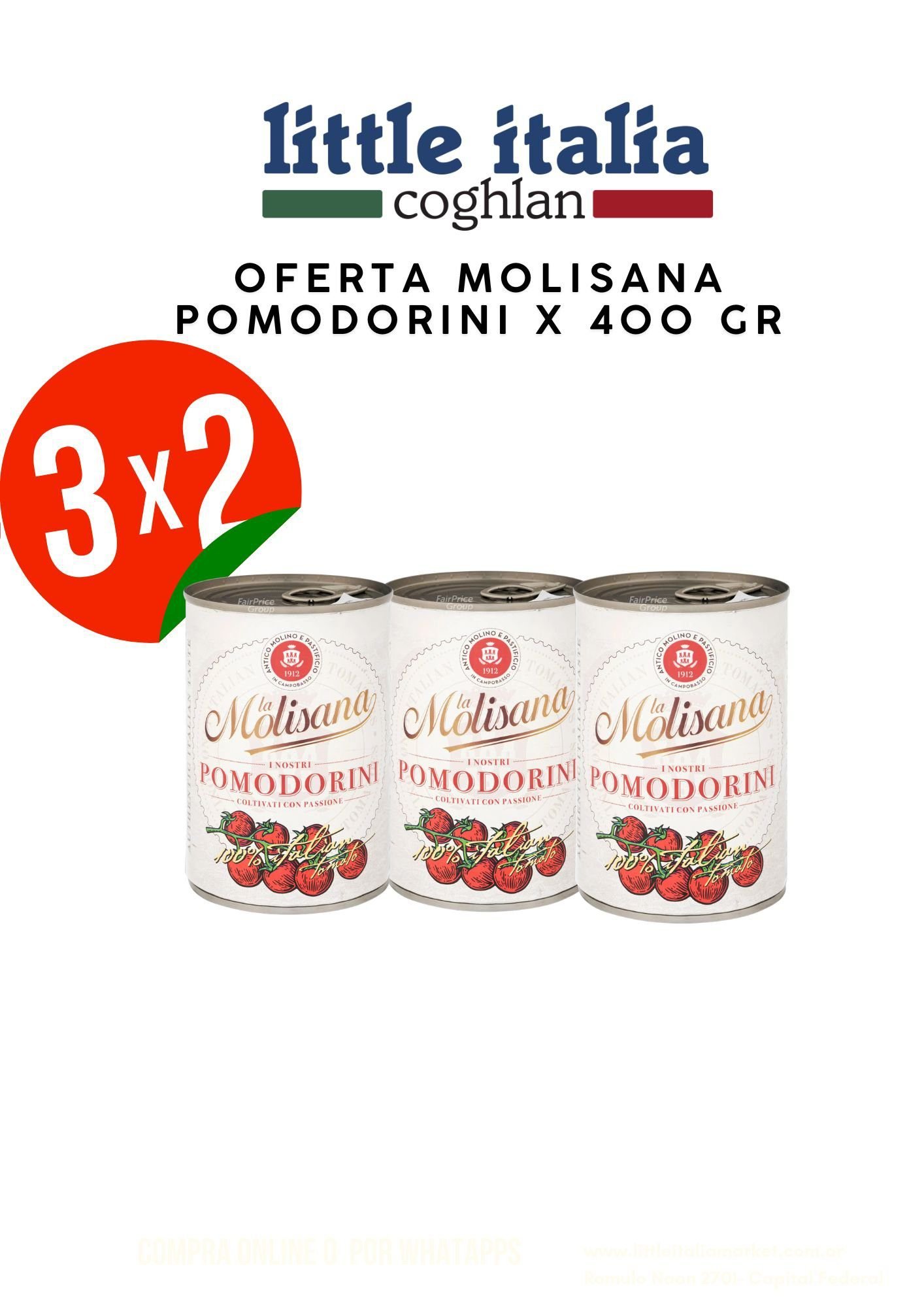 3x2 POMODORINI LA MOLISANA X 400 GR