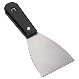 ESPATULA DE ACERO Y MANGO DE PLASTICO 10 CM