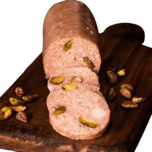 MORTADELA TIPO BOLOGNA CON PISTACHO  ARTESANAL