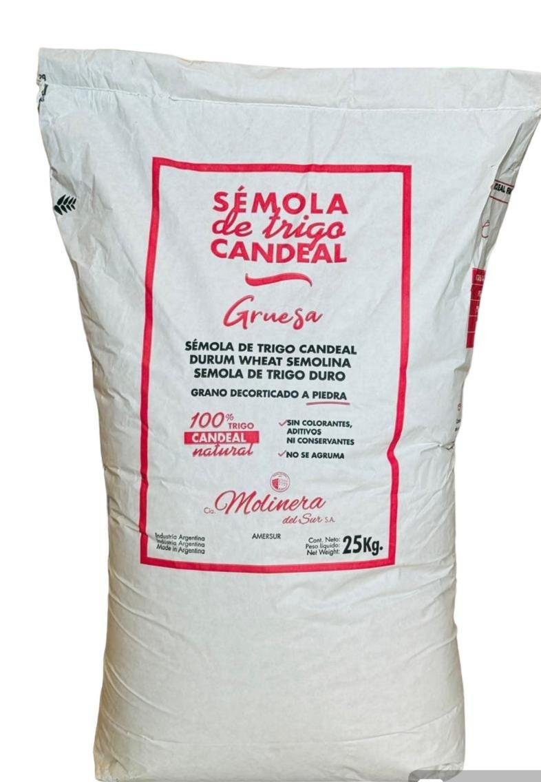 SEMOLA GRUESA X 1KG FRACCIONADA- MOLINERA DEL SUR