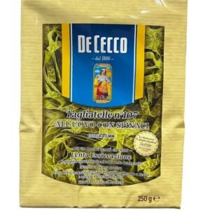TAGLIATELLE DE ESPINACA  DE CECCO NRO 107 X 250 GR