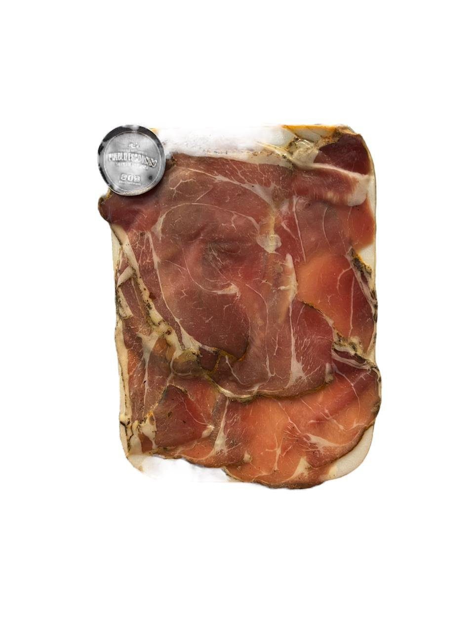 JAMON CRUDO NACIONAL 100 gr BLISTER PUEBLO ESCONDIDO