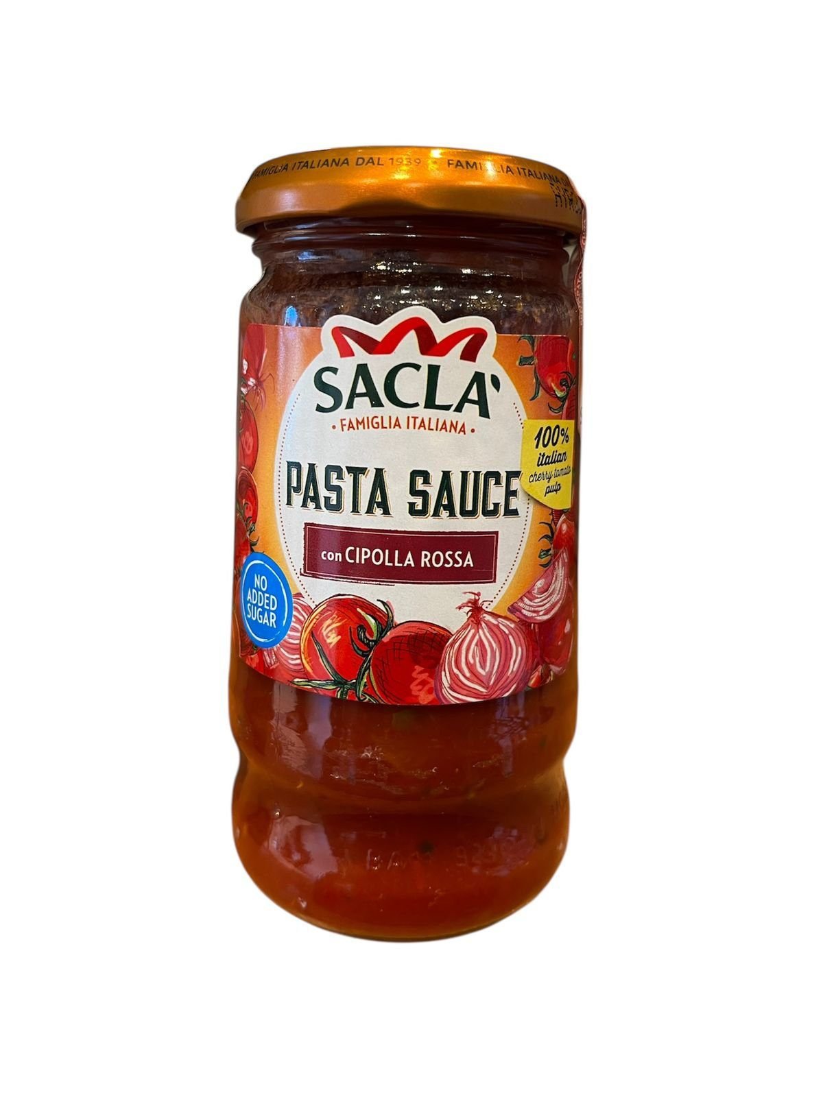 SALSA CIPOLLA ROSSA SACLA 290 GRS ITALIANO
