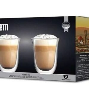 TAZAS SET CAPRI DOLBE VIDRIO BIALETTI  350 ML