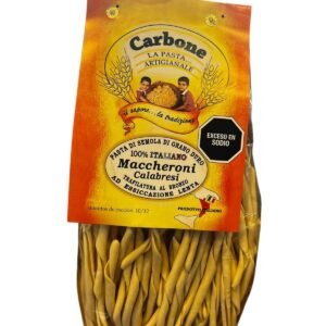 PASTA ITALIANA CARBONE MACCHERONI POR 500 GR