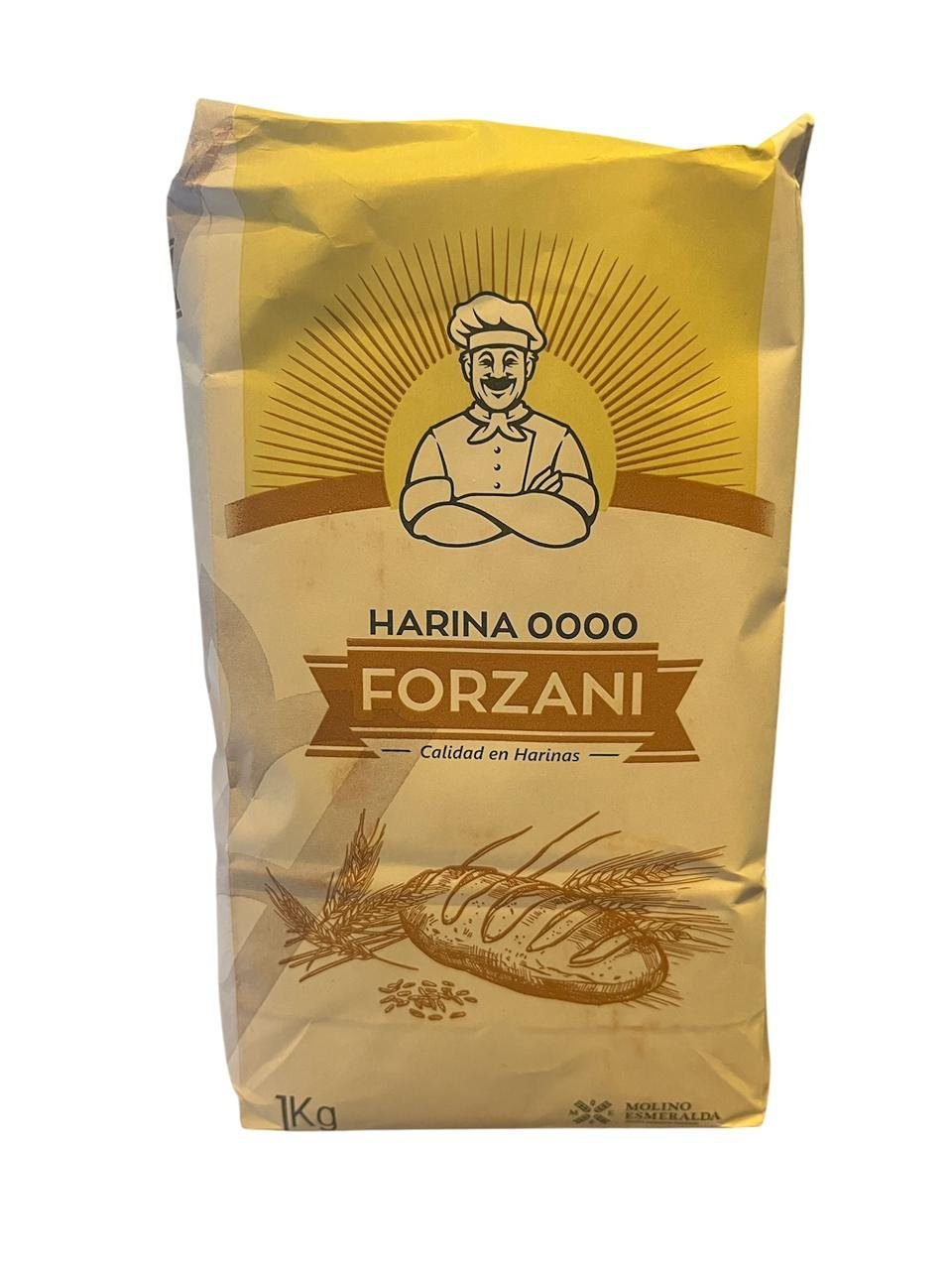 HARINA 0000 FORZANI 1 KG PARA PASTA- PANIFICADOS