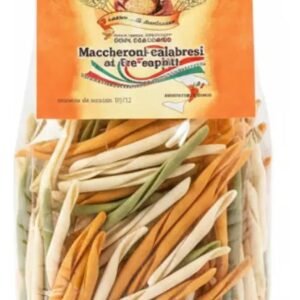MACCHERONI TRICOLOR CARBONE POR 500 GR
