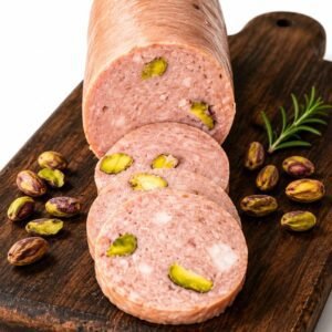 MORTADELA TIPO BOLOGNA CON PISTACHO  ARTESANAL