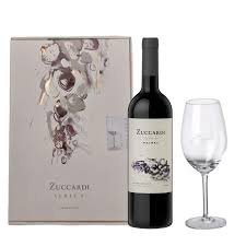 VINO ZUCCARDI SERIE A MALBEC + COPA EN ESTUCHE
