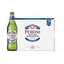 CERVEZA  PERONI NASTRO BOTELLA 660 ml CAJA X 15 U.
