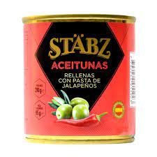 ACEITUNAS STABZ RELLENAS DE PASTA DE JALAPEÑOS