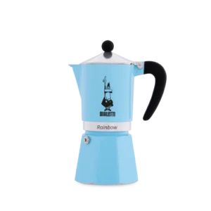 CAFETERA RAINBOW 3 TAZAS CELESTE BIALETTI
