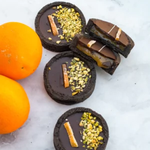 TARTITAS CHOCOLATE  NARANJA Y PISTACHO LANPIC