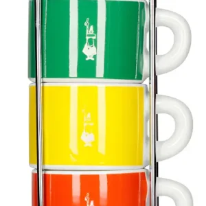 SET 6 TAZAS APILABLES BIALETTI COLORES