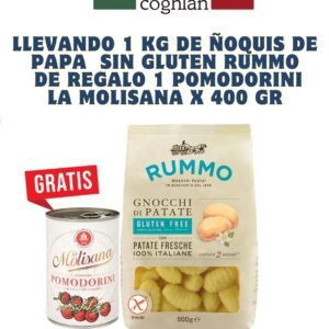 AMA ÑOQUIS SIN GLUTEN RUMMO 1 KG + GRATIS POMODORI x 400 GR
