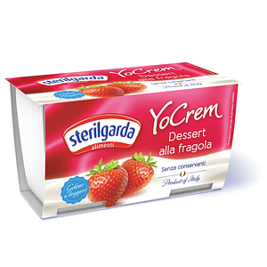 POSTRE DE FRUTILLA YO CREAM 2 X 100 GR STERILGARDA