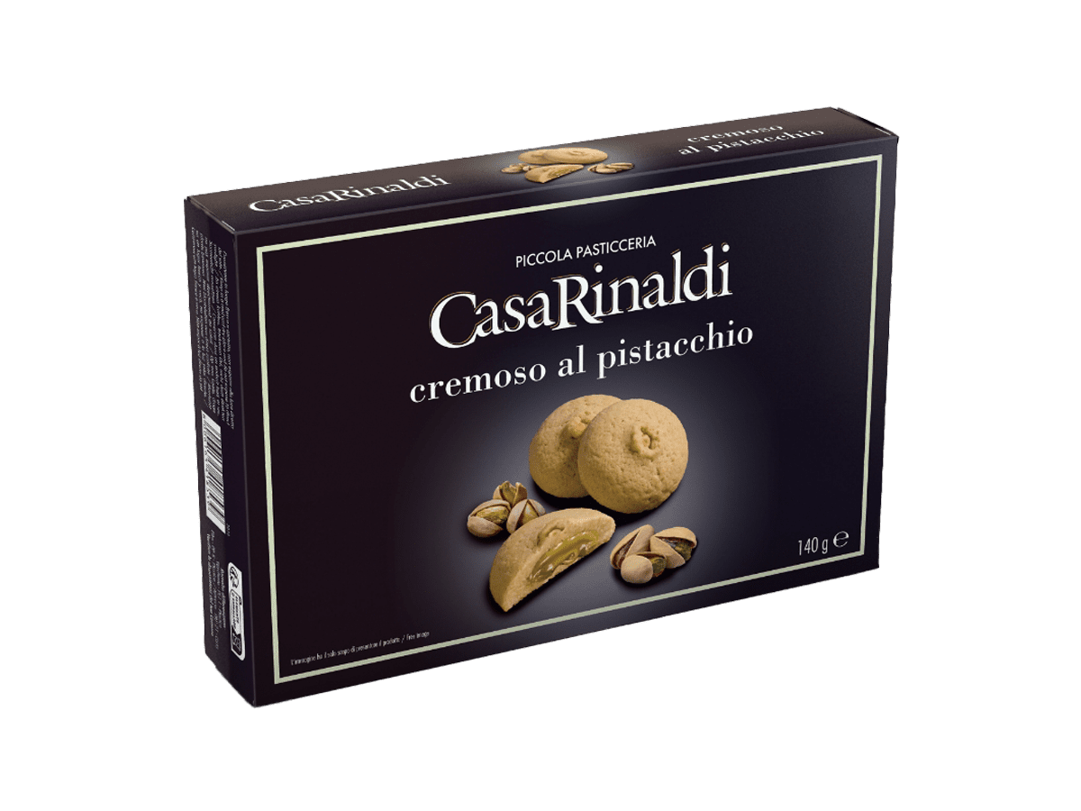 GALLETITAS RELLENAS CREMOSO AL PISTACHO- CASA RINALDI 140 GR