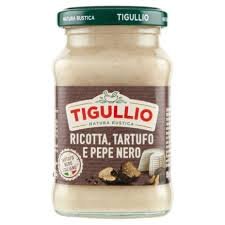 SALSA CON RICOTTA ,TARTUFO Y PEPE NERO TIGULLIO 185 GR