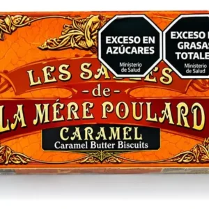 GALLETAS DE MANTECA  LES PALETS DE LA MERE POULARD CARAMEL X 125 GR 16 U -FRANCIA