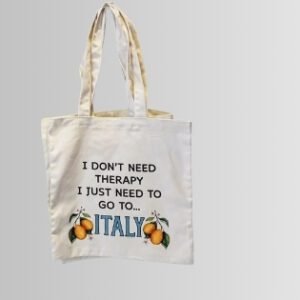 TOTE BAG GO TO ITALY medidas: 35x 40x10
