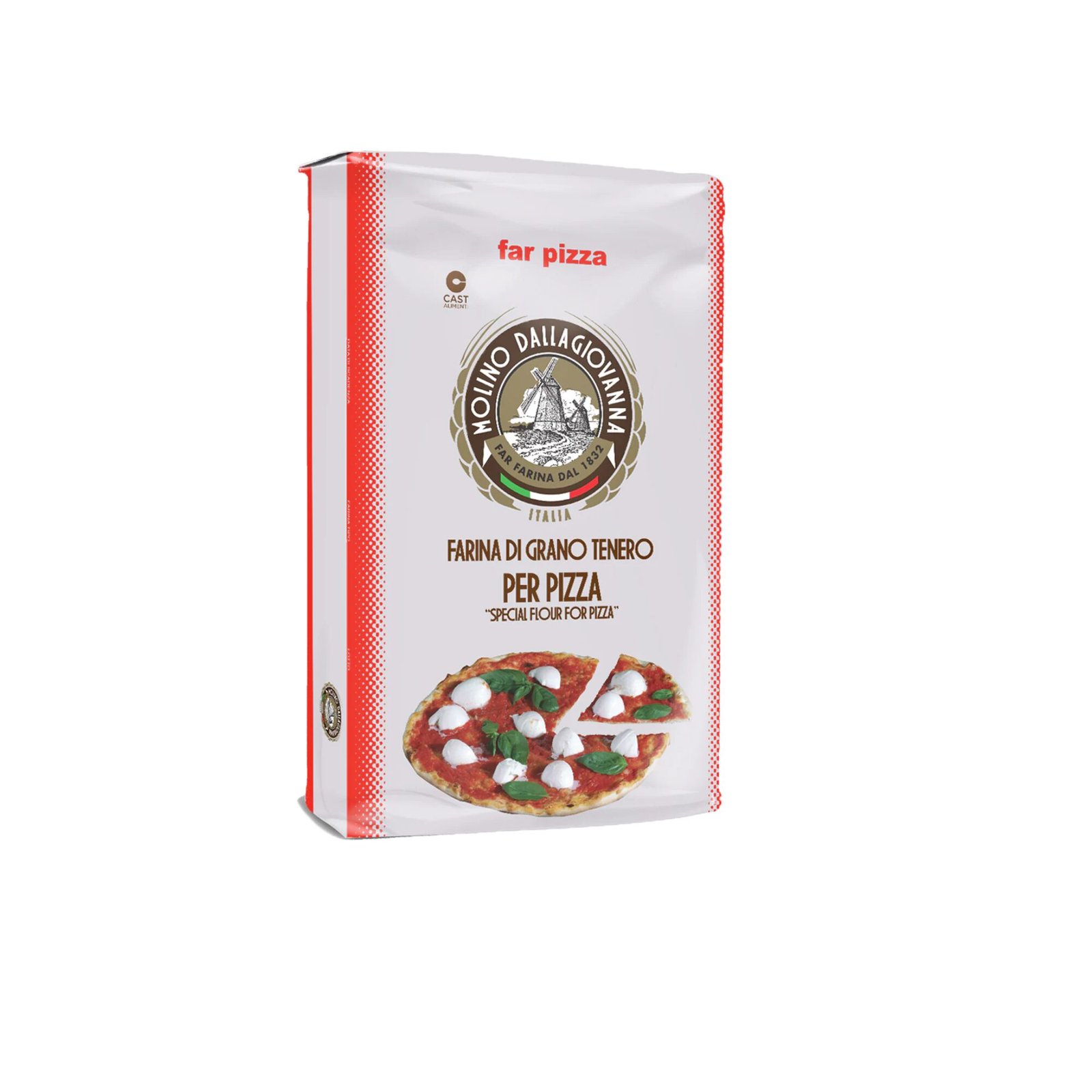 HARINA 00 PIZZA ROSSA MOLINO DALLAGIOVANNA 5 KG