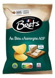 PAPAS FRITAS BRETS SABOR QUESO AZUL 125 GR FRANCIA
