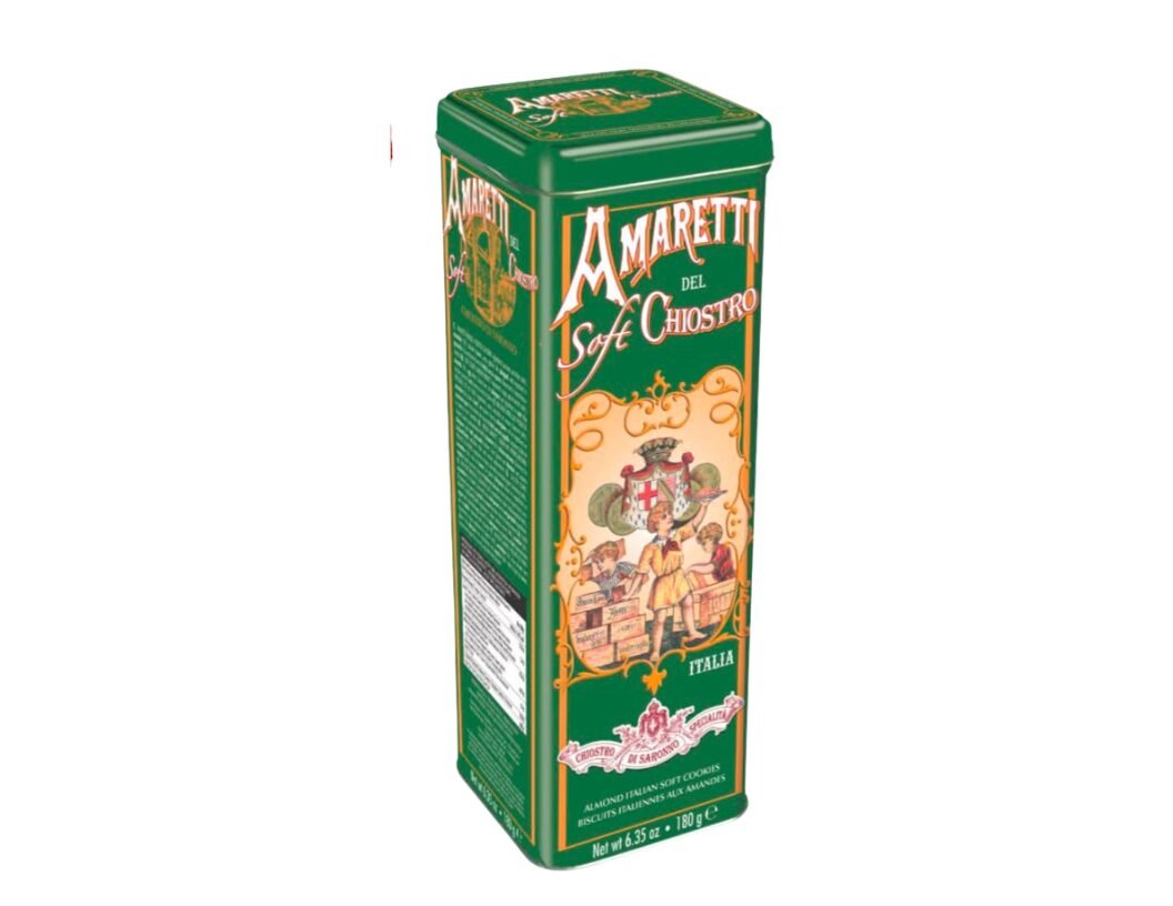 AMARETTI TOWER SOFT IN LATA VERDE 180 GR