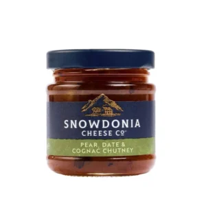 CHUTNEY PERA Y DATILES AL COGÑAC SNOWDONIA 100 GR