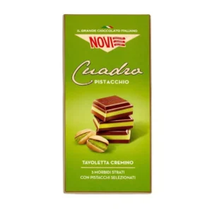 CHOCOLATE ITALIANO NOVI CUADRADO PISTACCHIO CREMINO 100 GR