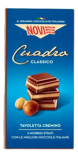 CHOCOLATE ITALIANO NOVI CUADRADO CLASICO CREMINO 100 GR