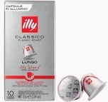 CAPSULAS DE CAFE ILLY ESPRESSO LUNGO