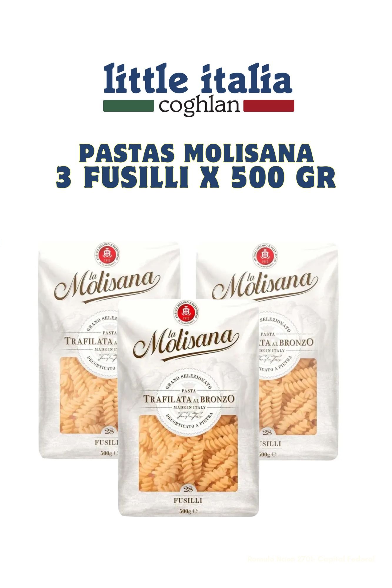 3 PASTA FUSILLI LA MOLISANA X 500 GR -OFERTA