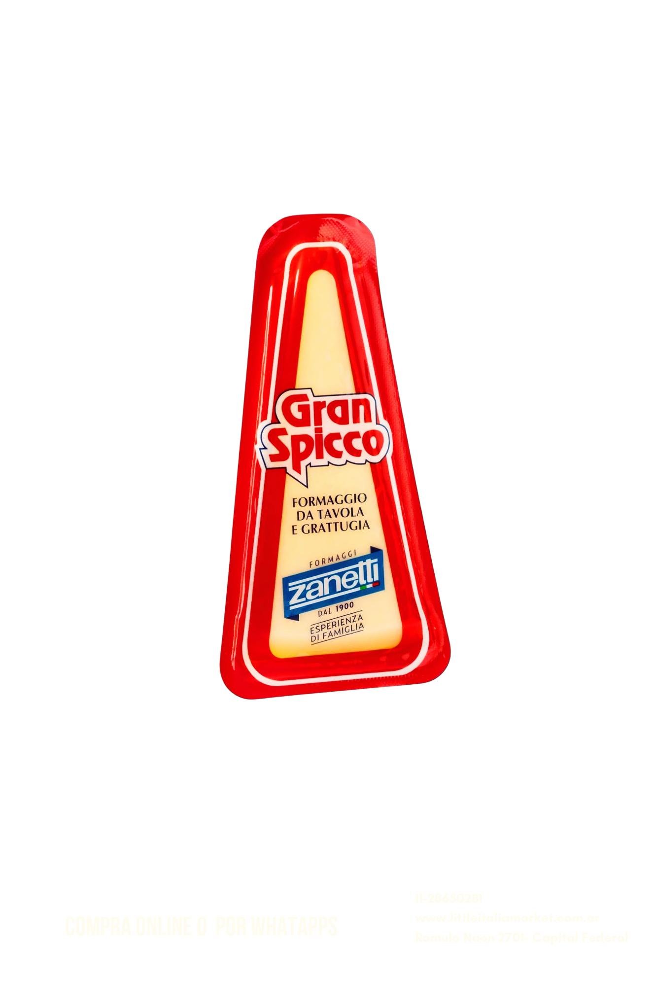 QUESO DURO GRAN SPICCO ZANETTI X 150 GR