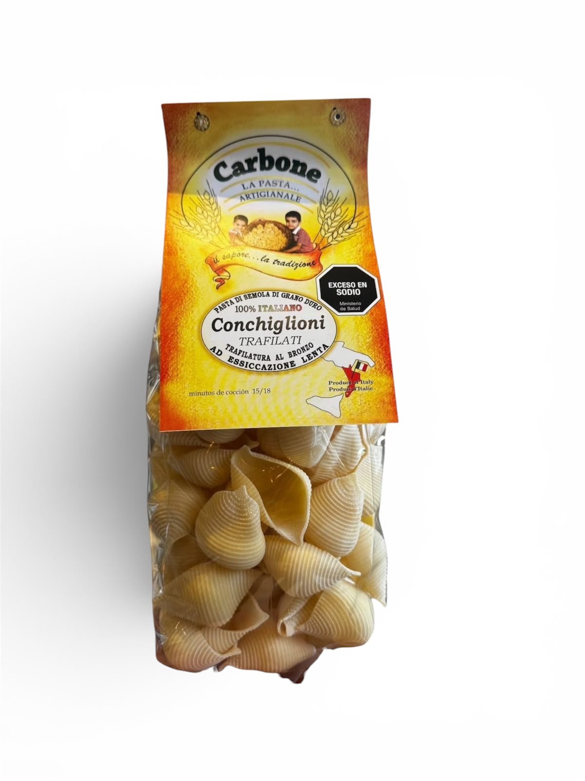 CONCHIGLIONI CARBONE X 500 GR