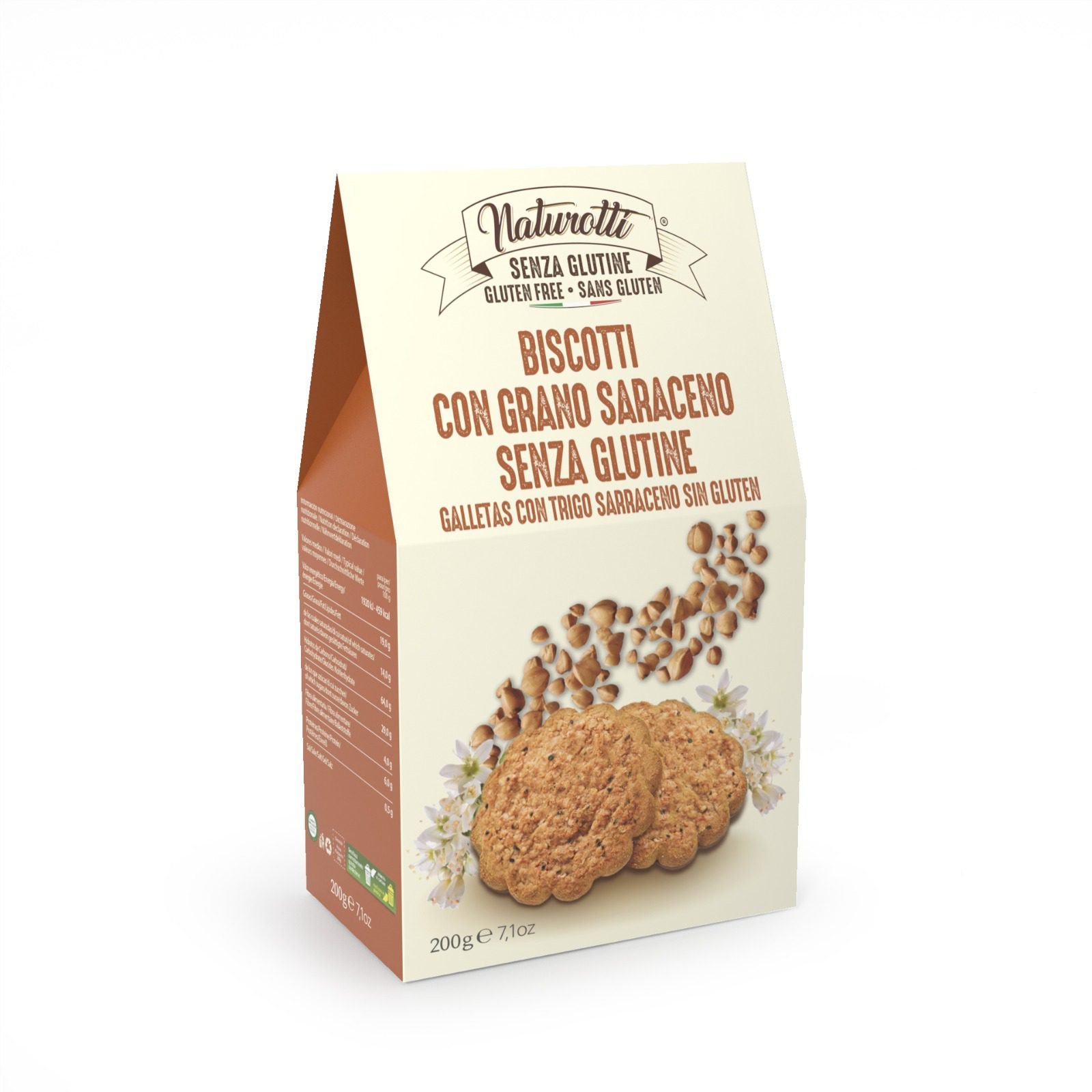 GALLETITAS BISCOTTI SARRACENO 200 GR SIN GLUTEN