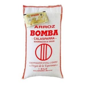 ARROZ CALASPARRA (TIPO BOMBA) PARA PAELLA 1 KG - ESPAÑOL