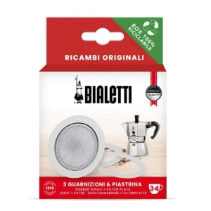 REPUESTO GUARNIZIONI + PIASTRINA CAP 3/4 TZAS BIALETTI