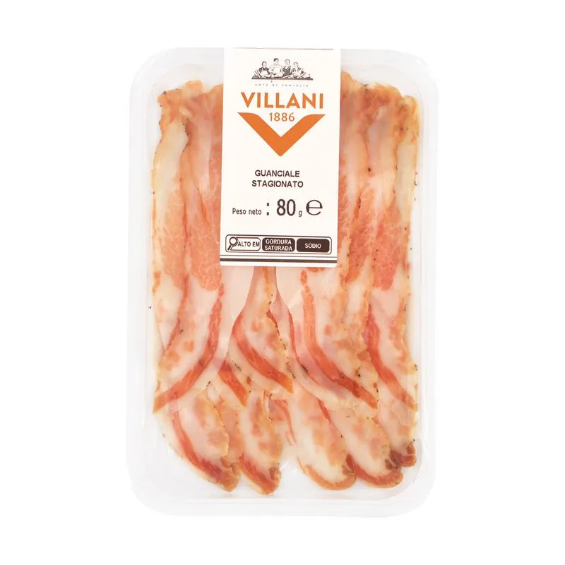 GUANCIALE FETEADO VILLANI 80 GR -ITALIA