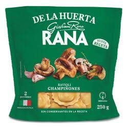 RAVIOLI  DE CHAMPIÑONES DE LA HUERTA RANA  X 250 GR