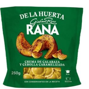 RAVIOLI DE ZAPALLO Y CEBOLLA CARAMELIZADA  X 250 GR DE LA HUERTA RANA
